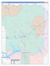 Titus County, TX Colorcast Style Wall Map
