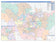 Travis County, TX Colorcast Style Wall Map