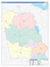 Tyler County, TX Colorcast Style Wall Map