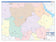 Upshur County, TX Colorcast Style Wall Map