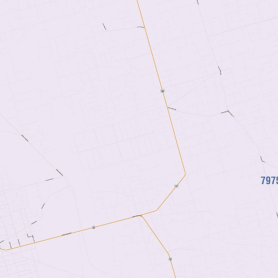 Upton County, TX Colorcast Style Wall Map