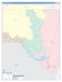 Val Verde County, TX Colorcast Style Wall Map