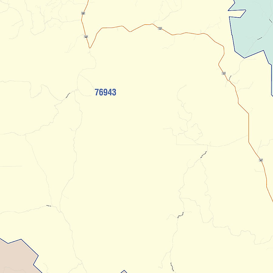Val Verde County, TX Colorcast Style Wall Map