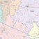 Van Zandt County, TX Colorcast Style Wall Map