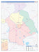 Victoria County, TX Colorcast Style Wall Map