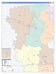 Waller County, TX Colorcast Style Wall Map