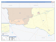 Ward County, TX Colorcast Style Wall Map