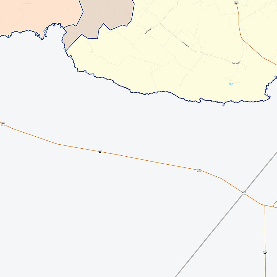 Ward County, TX Colorcast Style Wall Map