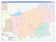 Washington County, TX Colorcast Style Wall Map