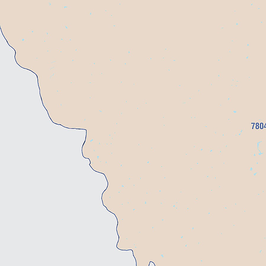 Webb County, TX Colorcast Style Wall Map
