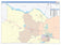 Wichita County, TX Colorcast Style Wall Map
