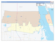 Willacy County, TX Colorcast Style Wall Map