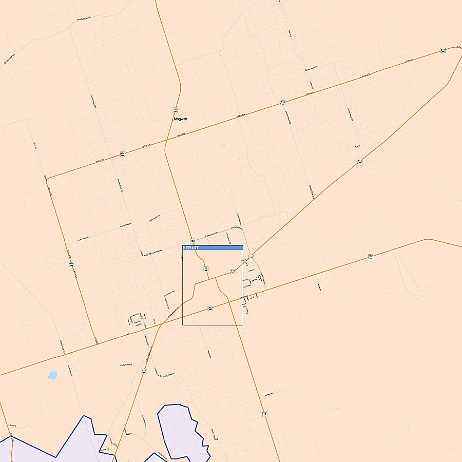 Winkler County, TX Colorcast Style Wall Map