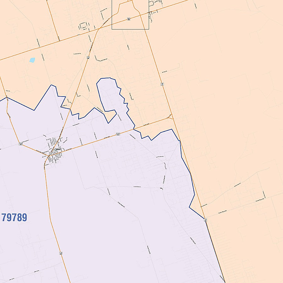 Winkler County, TX Colorcast Style Wall Map
