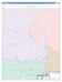 Yoakum County, TX Colorcast Style Wall Map