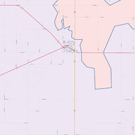 Yoakum County, TX Colorcast Style Wall Map