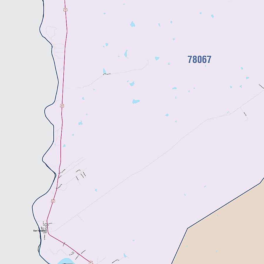 Zapata County, TX Colorcast Style Wall Map
