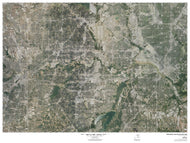 DFW Area Satellite View Wall Map
