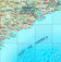 Texas Decorative Wall Map by Compart Maps, Gulf of America Edition