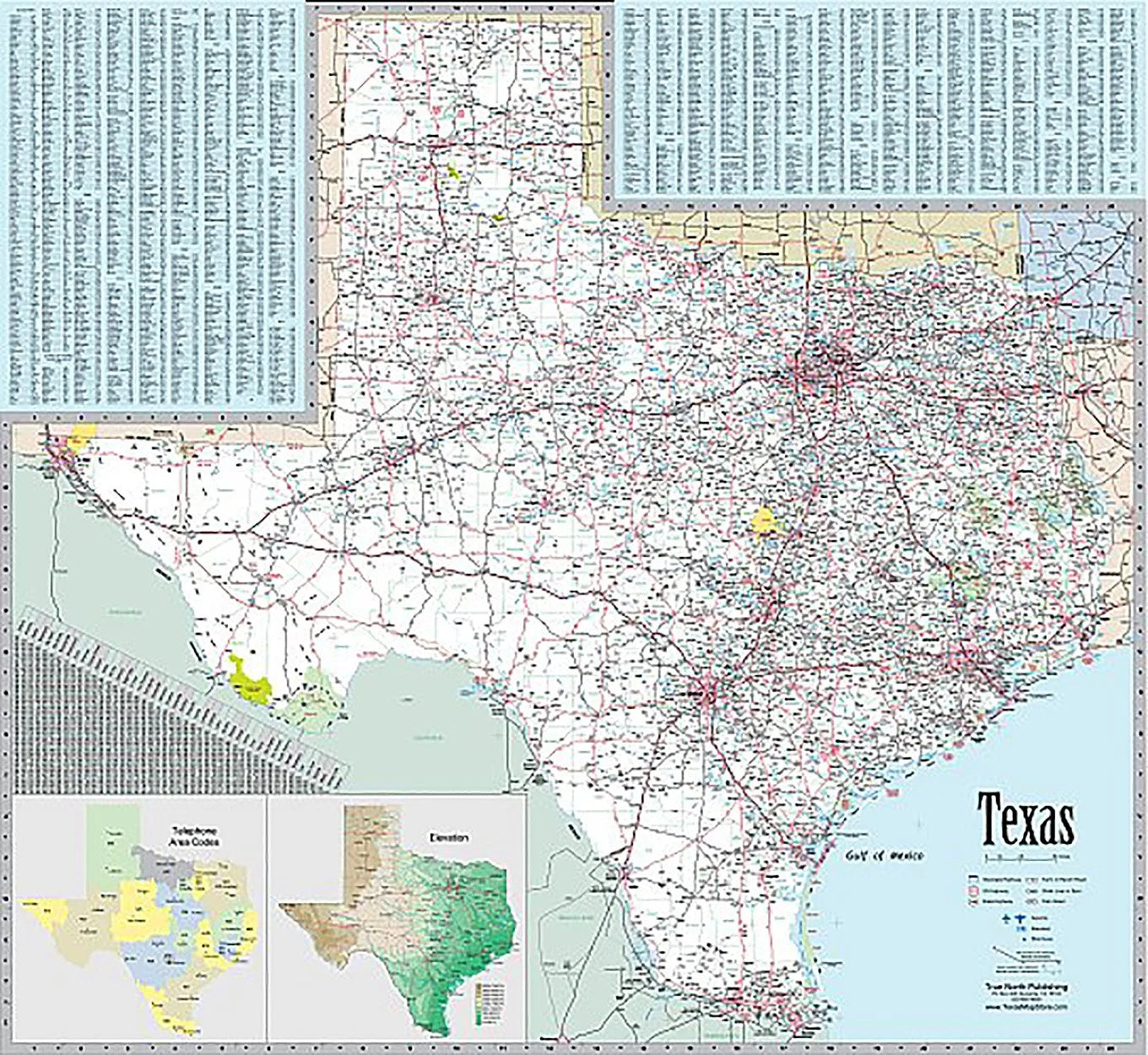 Texas Wall Maps