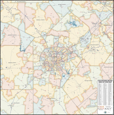 Map of San Antonio