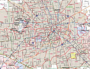 Houston - Harris County Major Arterial Wall Map by True North Publishing