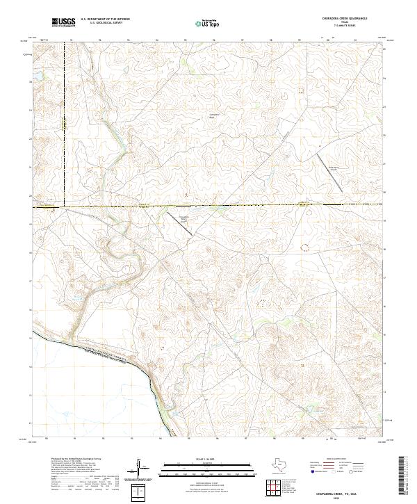 US Topo 7.5-minute map for Chupadera Creek TXCOA