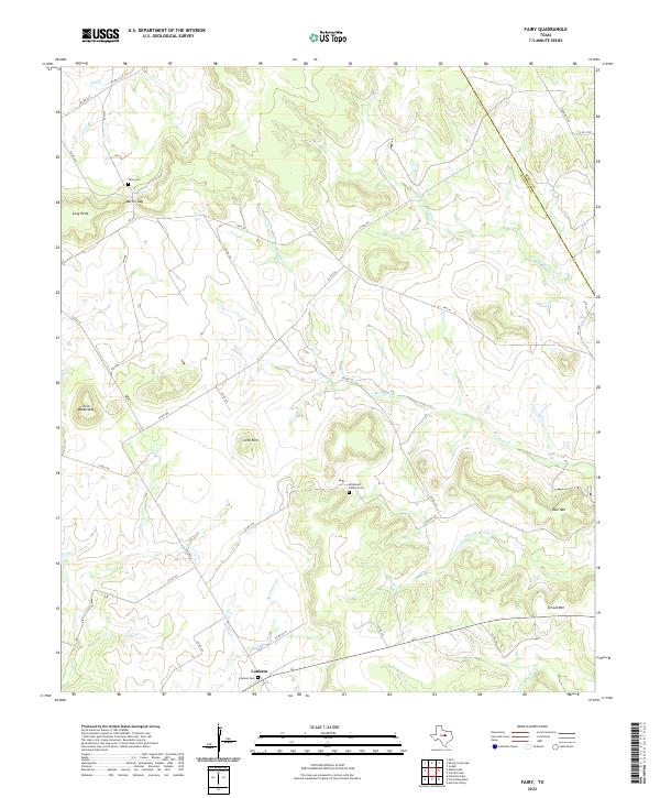 US Topo 7.5-minute map for Fairy TX