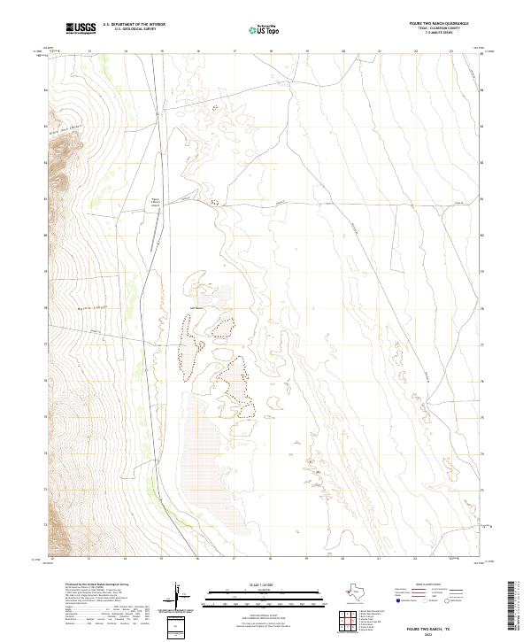 US Topo 7.5-minute map for Figure Two Ranch TX