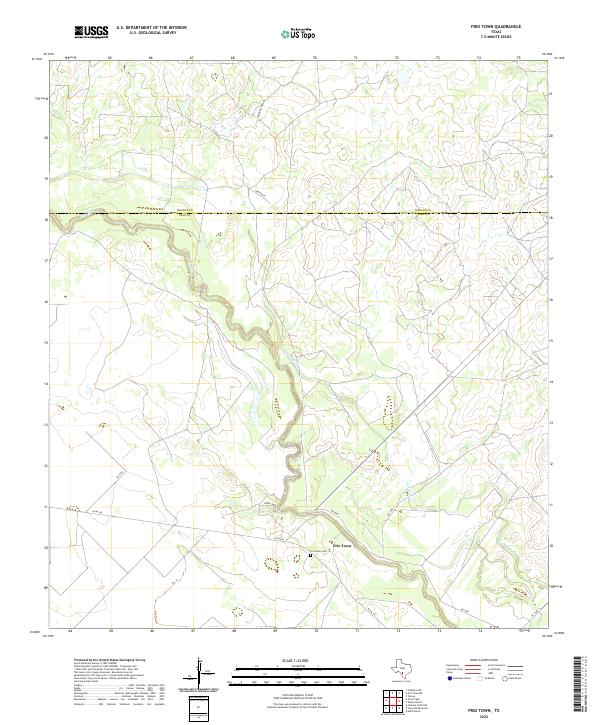 US Topo 7.5-minute map for Frio Town TX