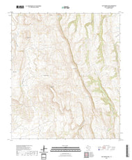 US Topo 7.5-minute map for Gettysburg Peak TX
