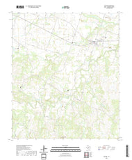 US Topo 7.5-minute map for Gustine TX