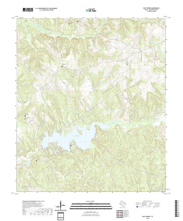 US Topo 7.5-minute map for Hays Spring TX