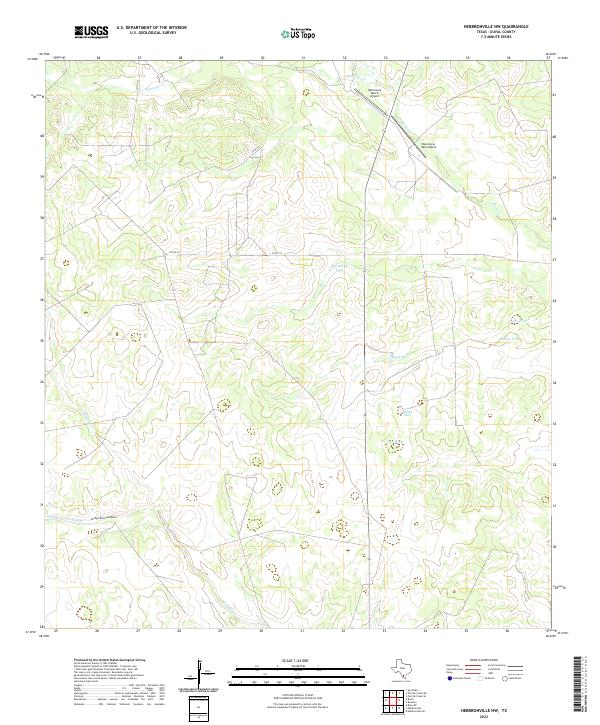 US Topo 7.5-minute map for Hebbronville NW TX