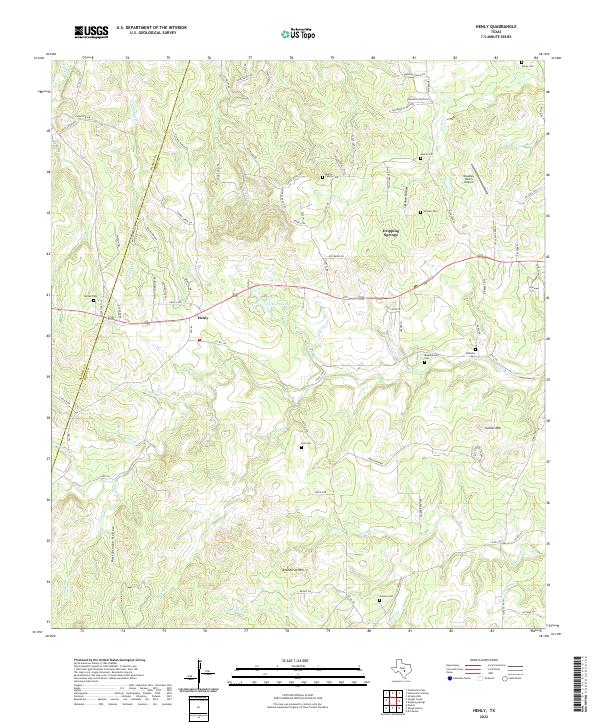 US Topo 7.5-minute map for Henly TX