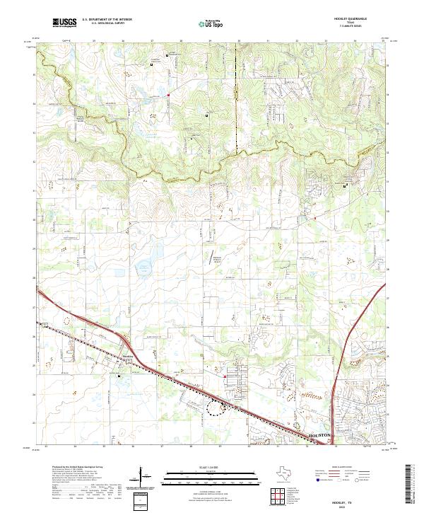 US Topo 7.5-minute map for Hockley TX