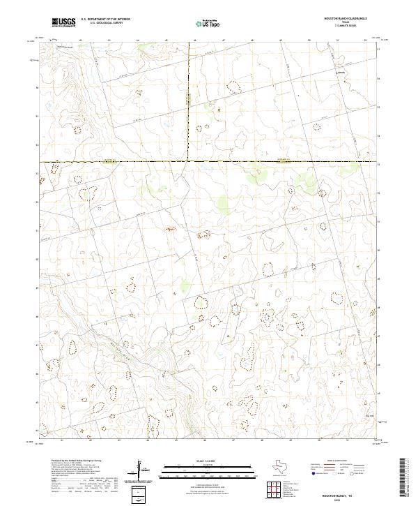 US Topo 7.5-minute map for Houston Ranch TX