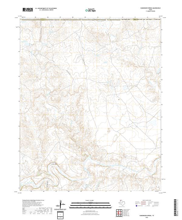 US Topo 7.5-minute map for Humdinger Spring TX