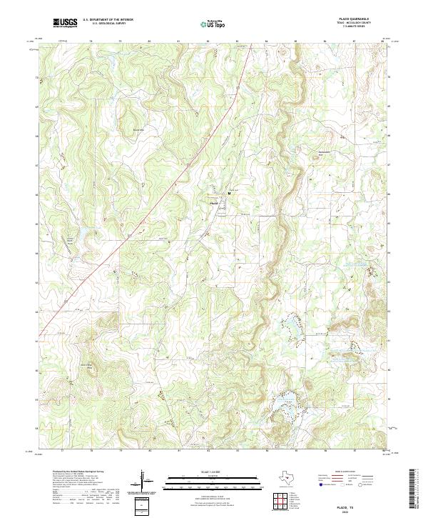 US Topo 7.5-minute map for Placid TX