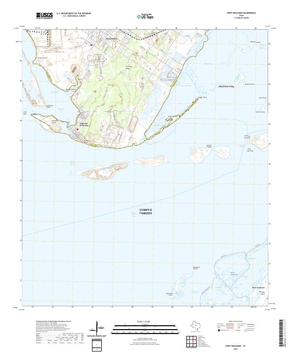 US Topo 7.5-minute map for Port Ingleside TX