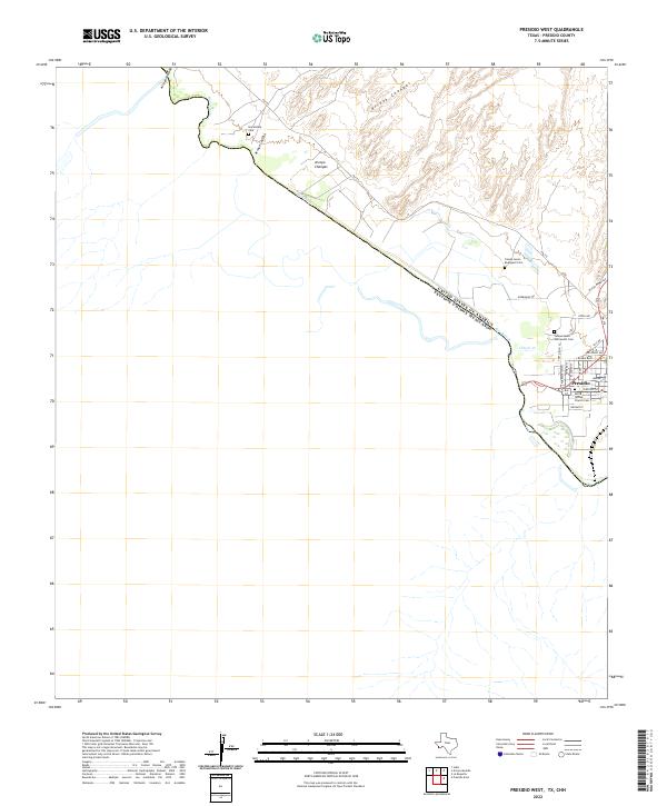 US Topo 7.5-minute map for Presidio West TXCHH