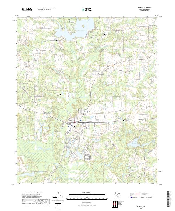 US Topo 7.5-minute map for Quitman TX