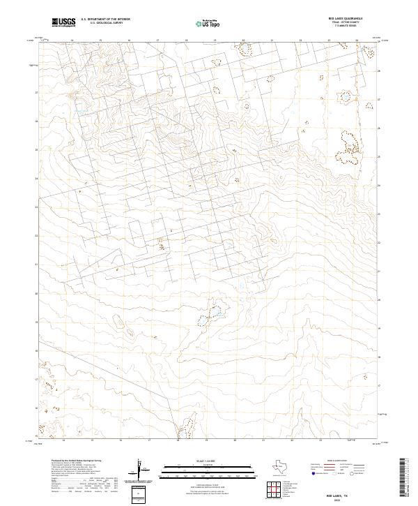 US Topo 7.5-minute map for Red Lakes TX