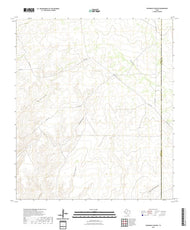 US Topo 7.5-minute map for Sevenmile Canyon TX