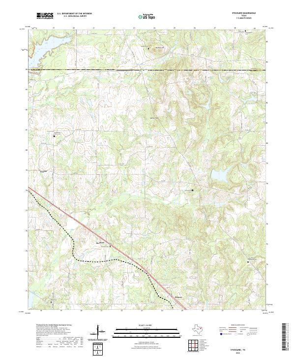 US Topo 7.5-minute map for Stockard TX