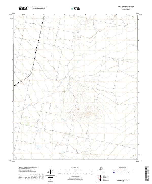 US Topo 7.5-minute map for Verhalen South TX