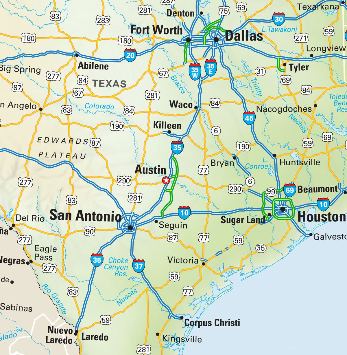USA Highways Map