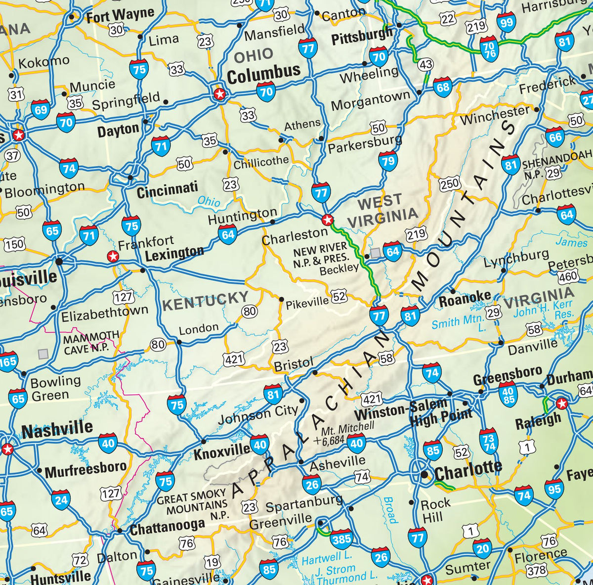 USA Highways Map