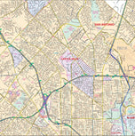 San Antonio Metro Wall Map by Kapp Map Group