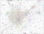 San Antonio Regional Area Major Arterial Wall Map